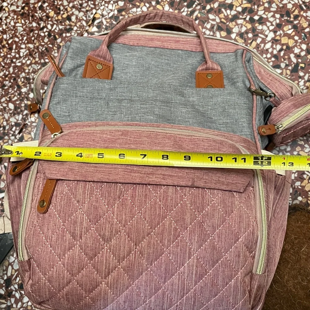 Stylish Pink and Gray Women's Backpack
